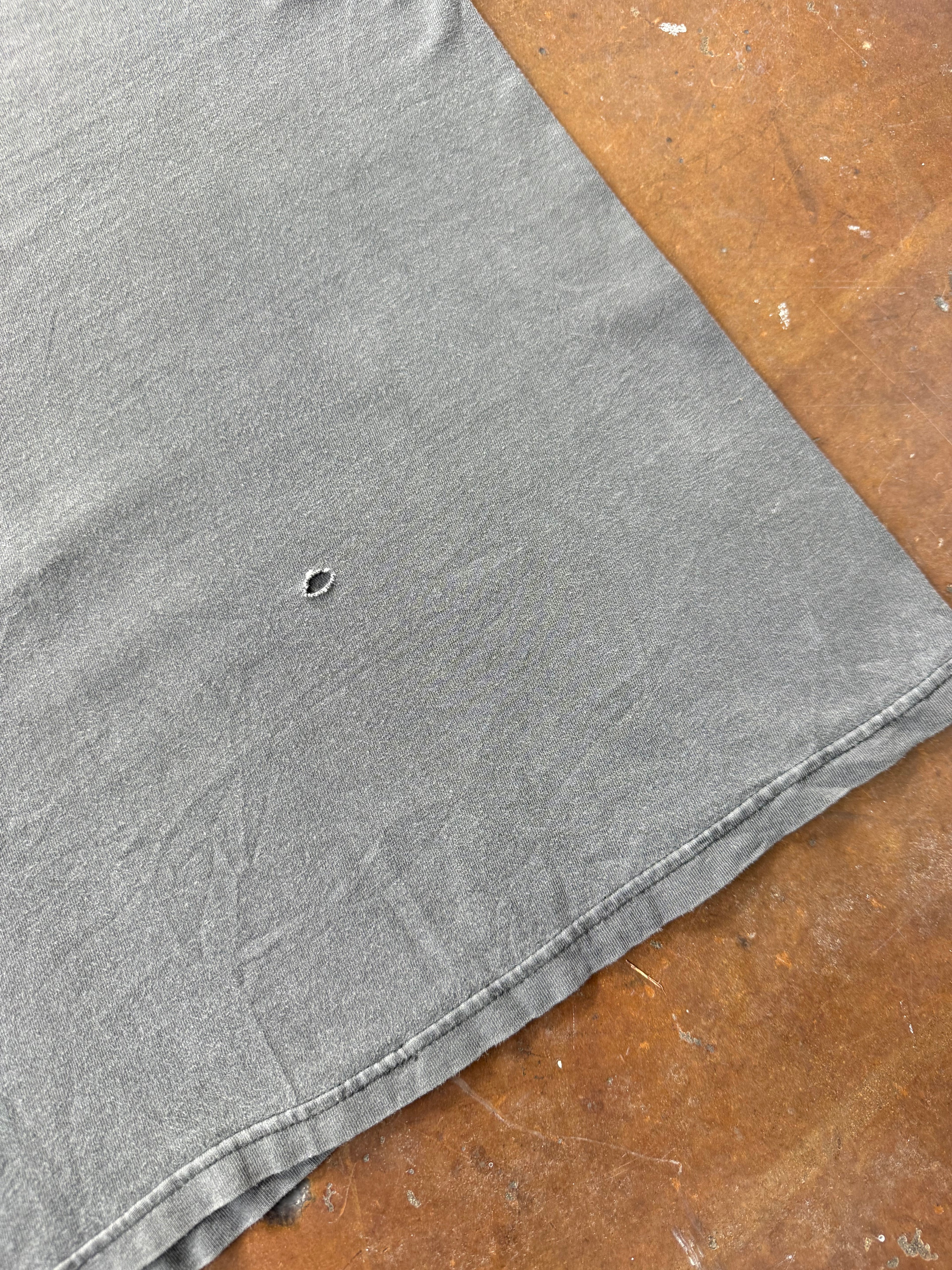 90s lightly faded Black pocket blank shirt (XL)