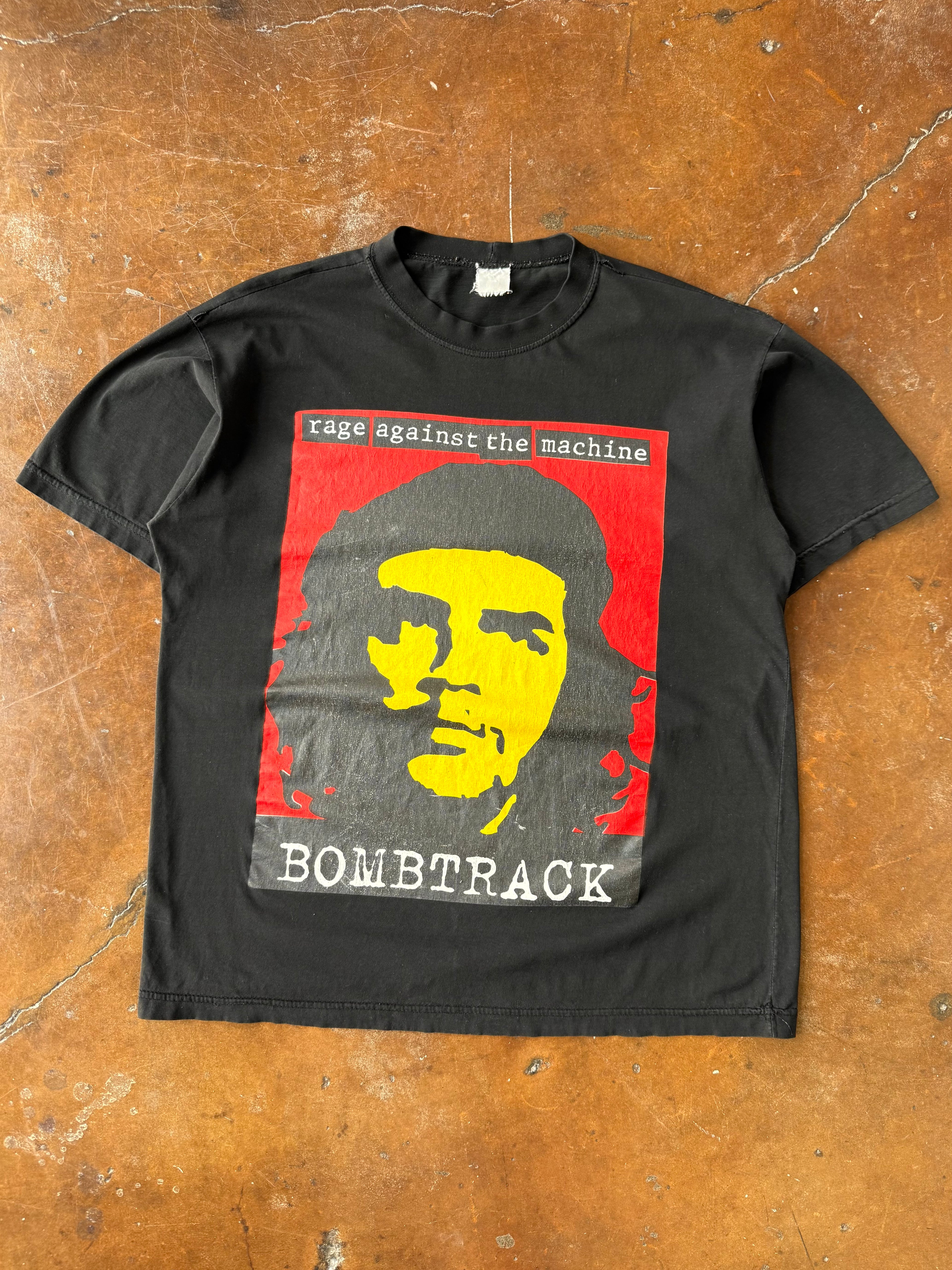90s Rage Against the Machine "bombtrack" euro band shirt (XL)