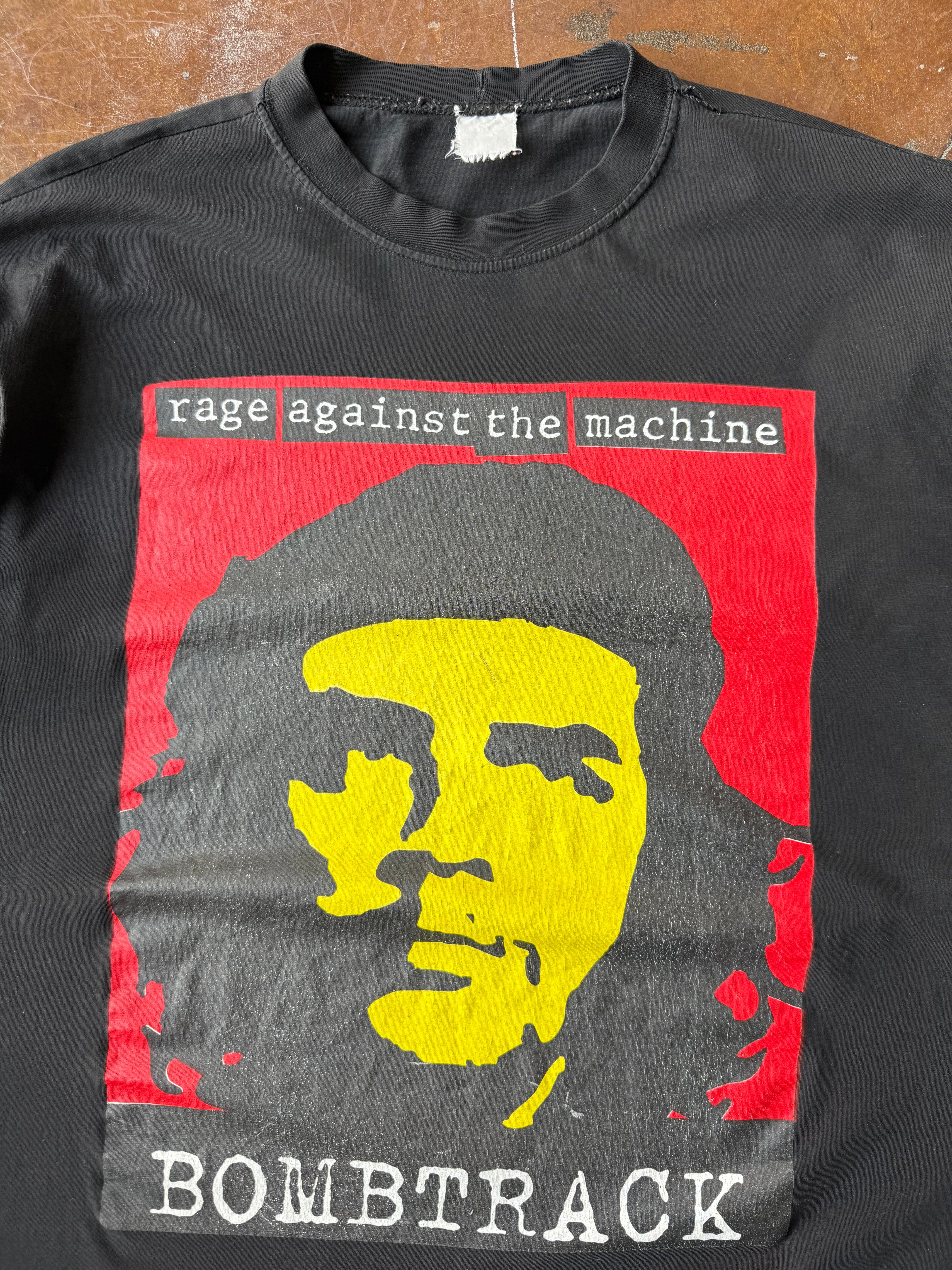 90s Rage Against the Machine "bombtrack" euro band shirt (XL)