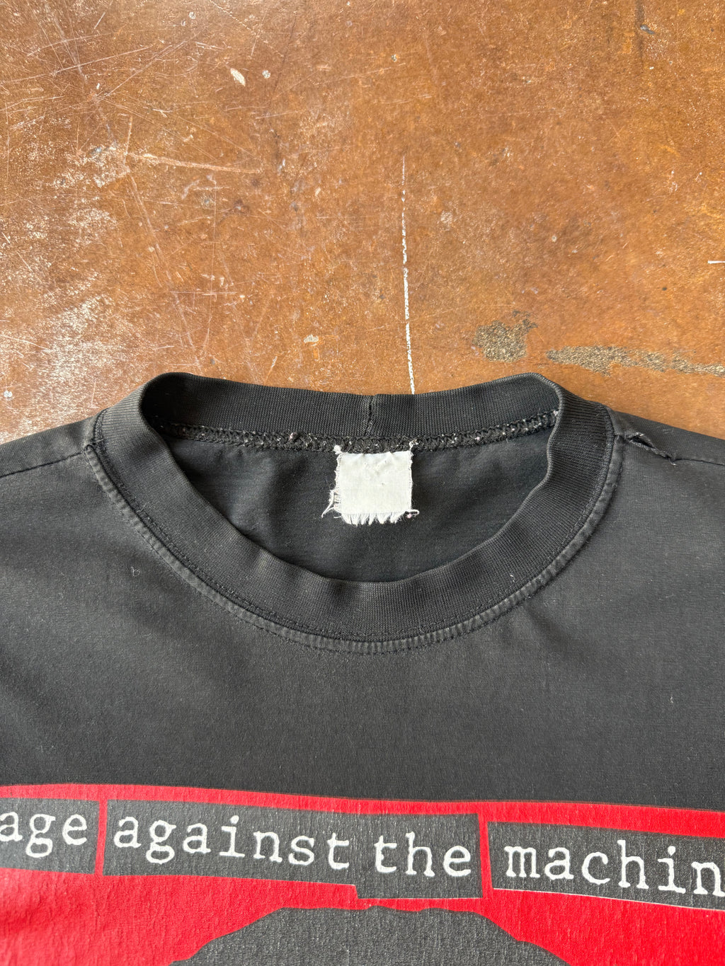 90s Rage Against the Machine "bombtrack" euro band shirt (XL)