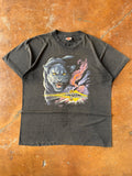 1990 Harley Davidson "black panther" 3D emblem biker shirt (XL)