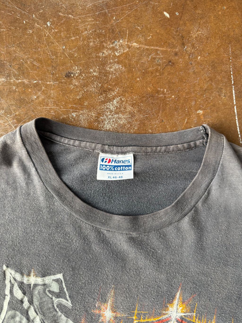 80s Harley Davidson "real steel" biker shirt (XL)