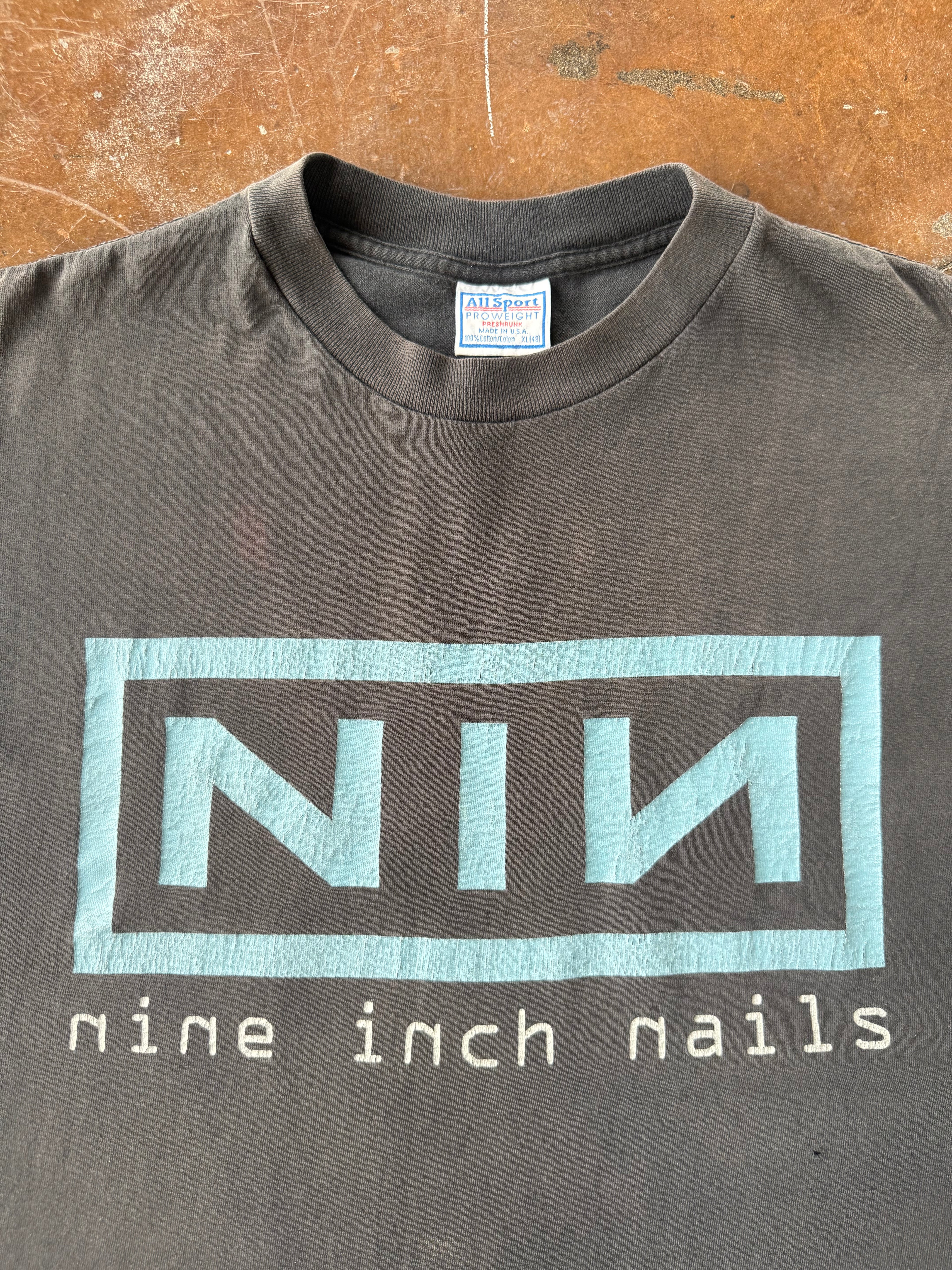1996 Nine Inch Nails "nothing" cut-off band shirt (XL)