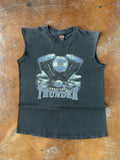90s Harley Davidson "thunder engine" cut-off biker shirt (MEDIUM)