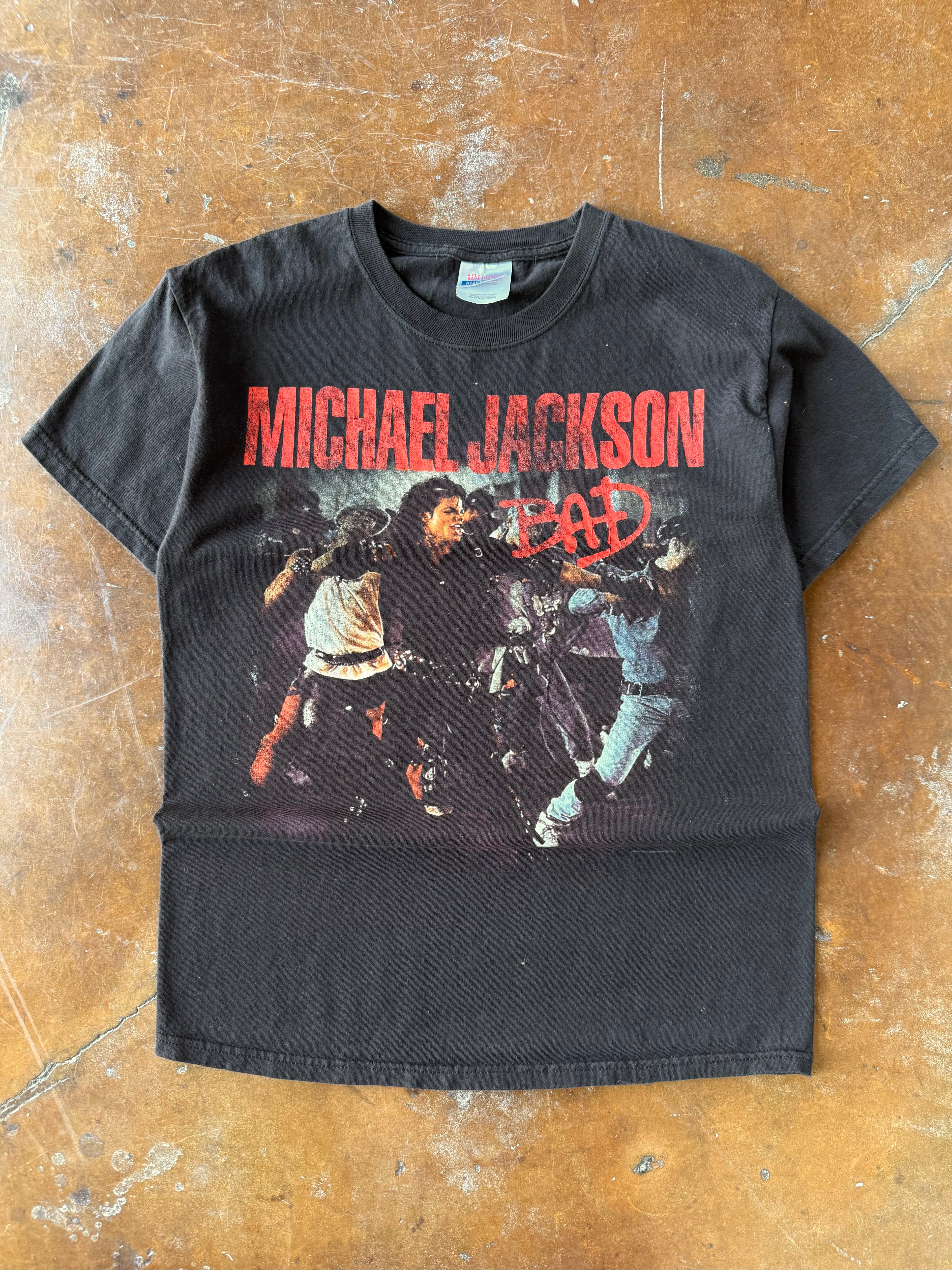 2000s Michael Jackson "bad" music shirt (MEDIUM)
