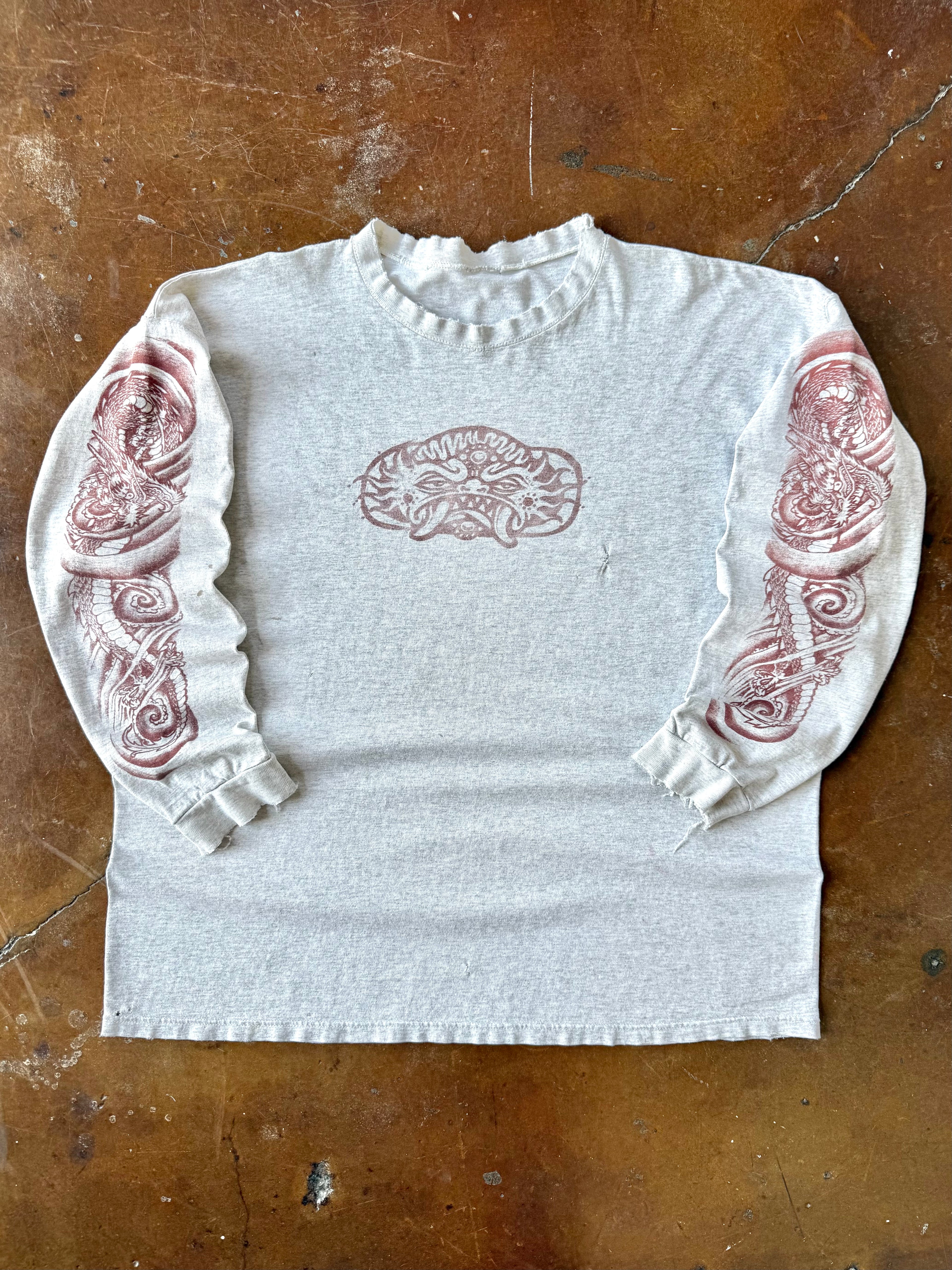 90s lightly distressed Sublime "dragon tattoos" longsleeve shirt (XL)