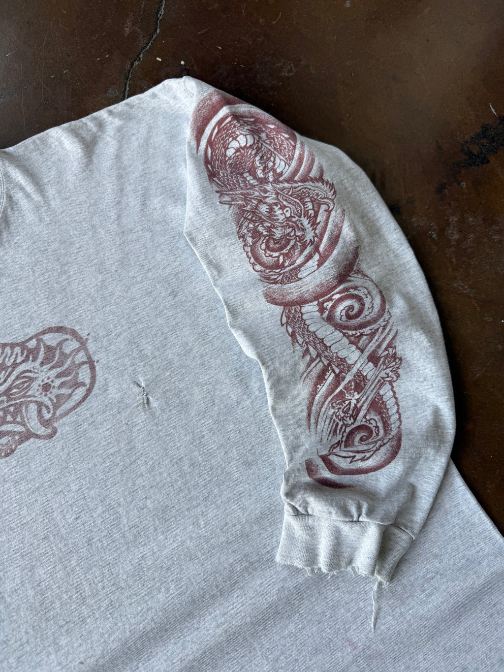 90s lightly distressed Sublime "dragon tattoos" longsleeve shirt (XL)