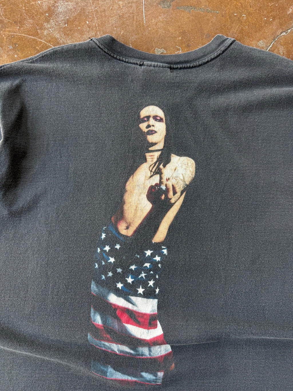 90s Marilyn Manson "name tag" band shirt (XL)