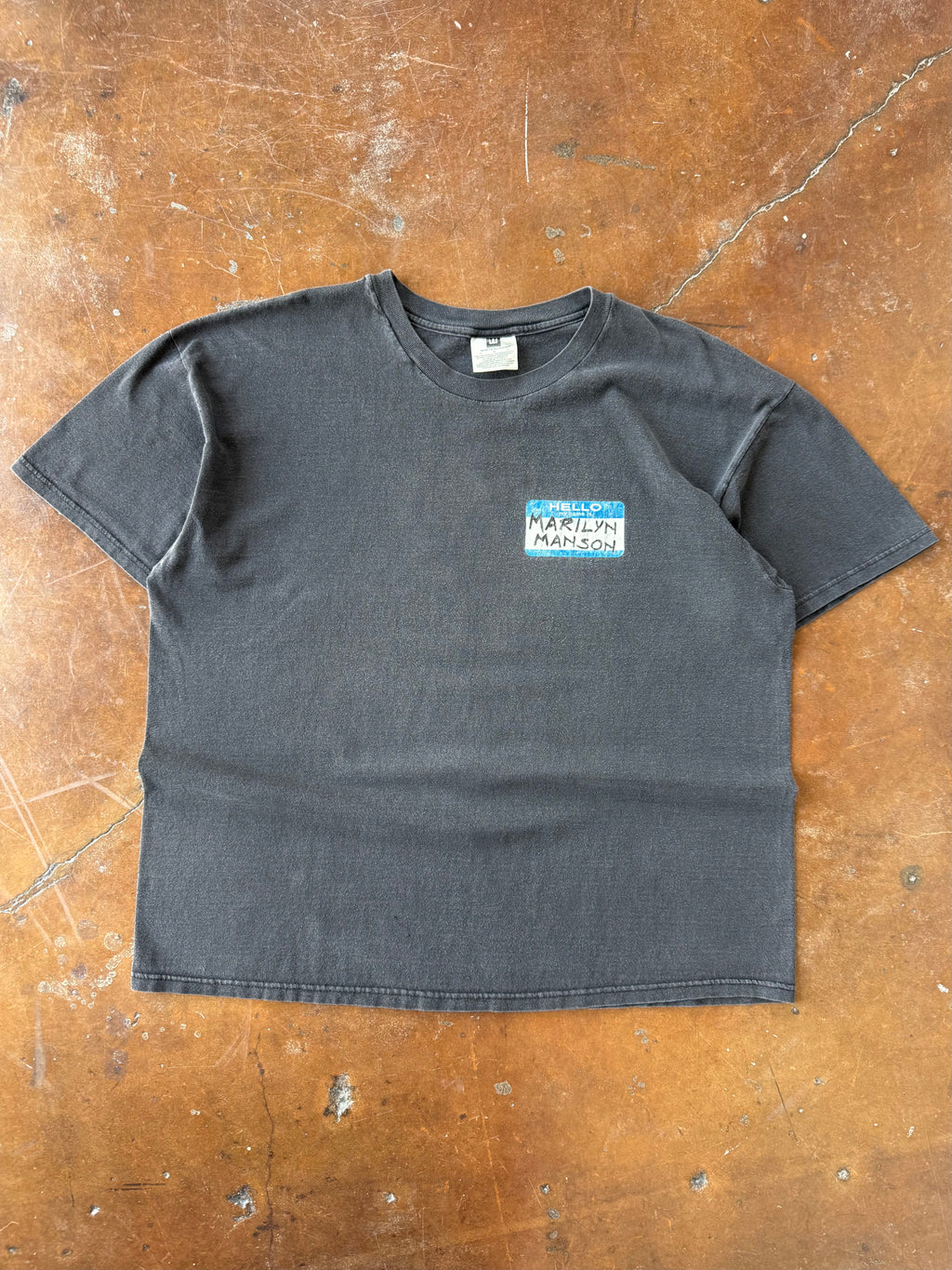 90s Marilyn Manson "name tag" band shirt (XL)