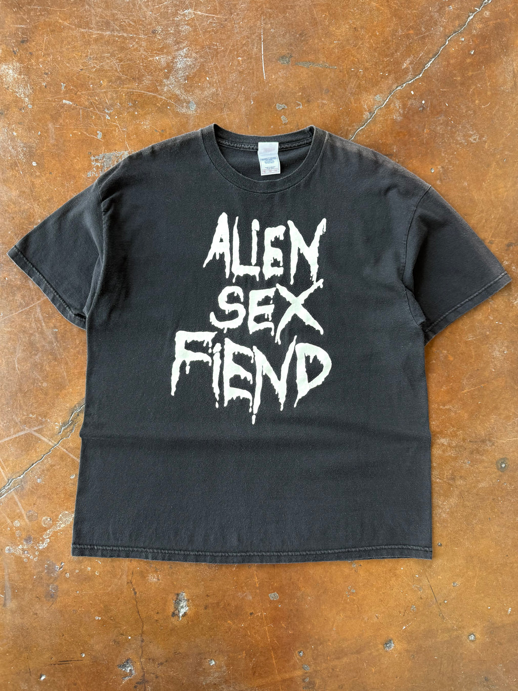 2000s Alien Sex Fiend quote shirt (XL)