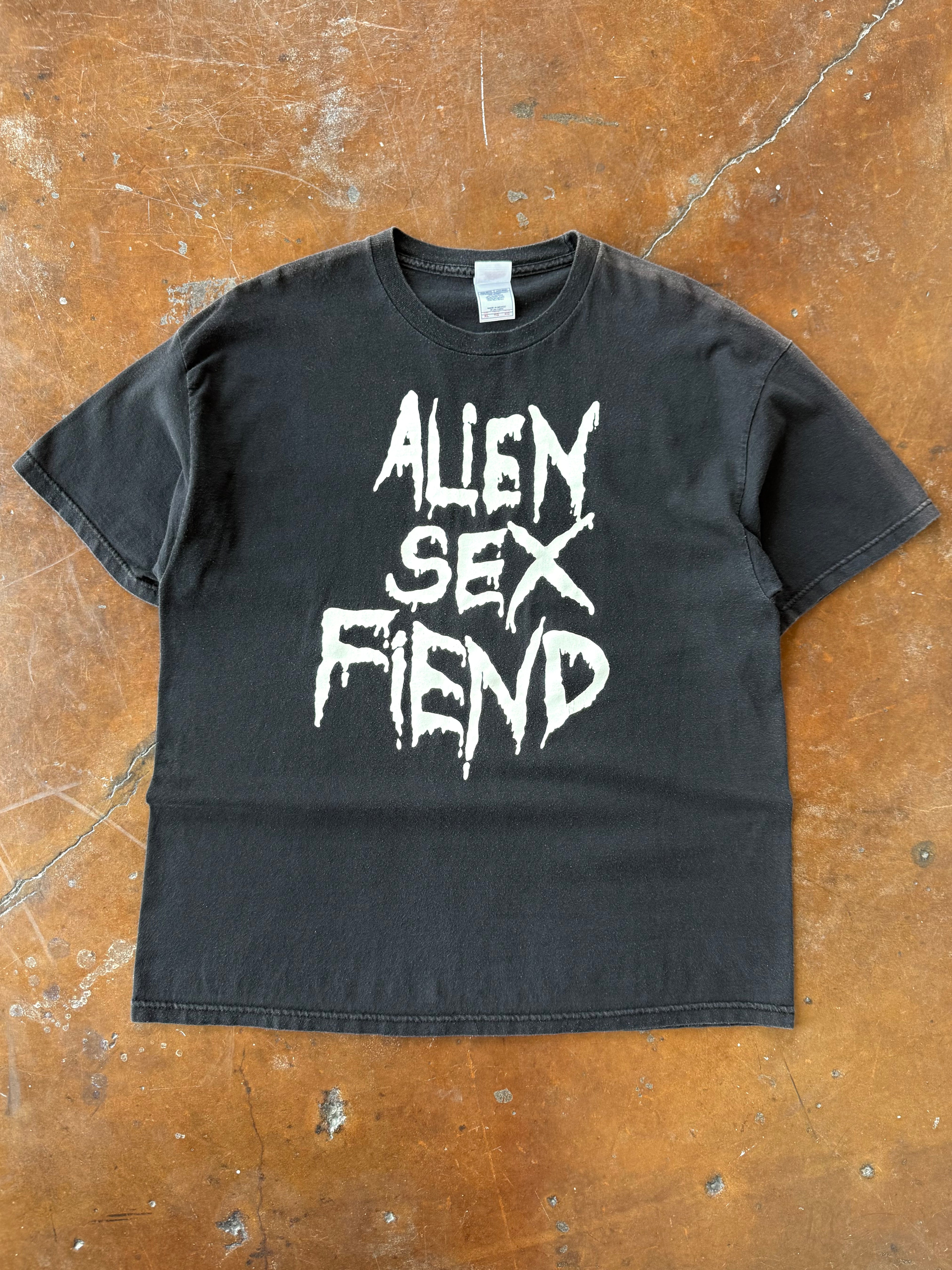 2000s Alien Sex Fiend quote shirt (XL)