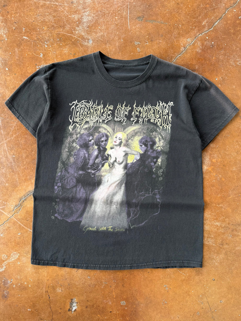 2000s Cradle of Filth "twelfth disciple" band shirt (LARGE)