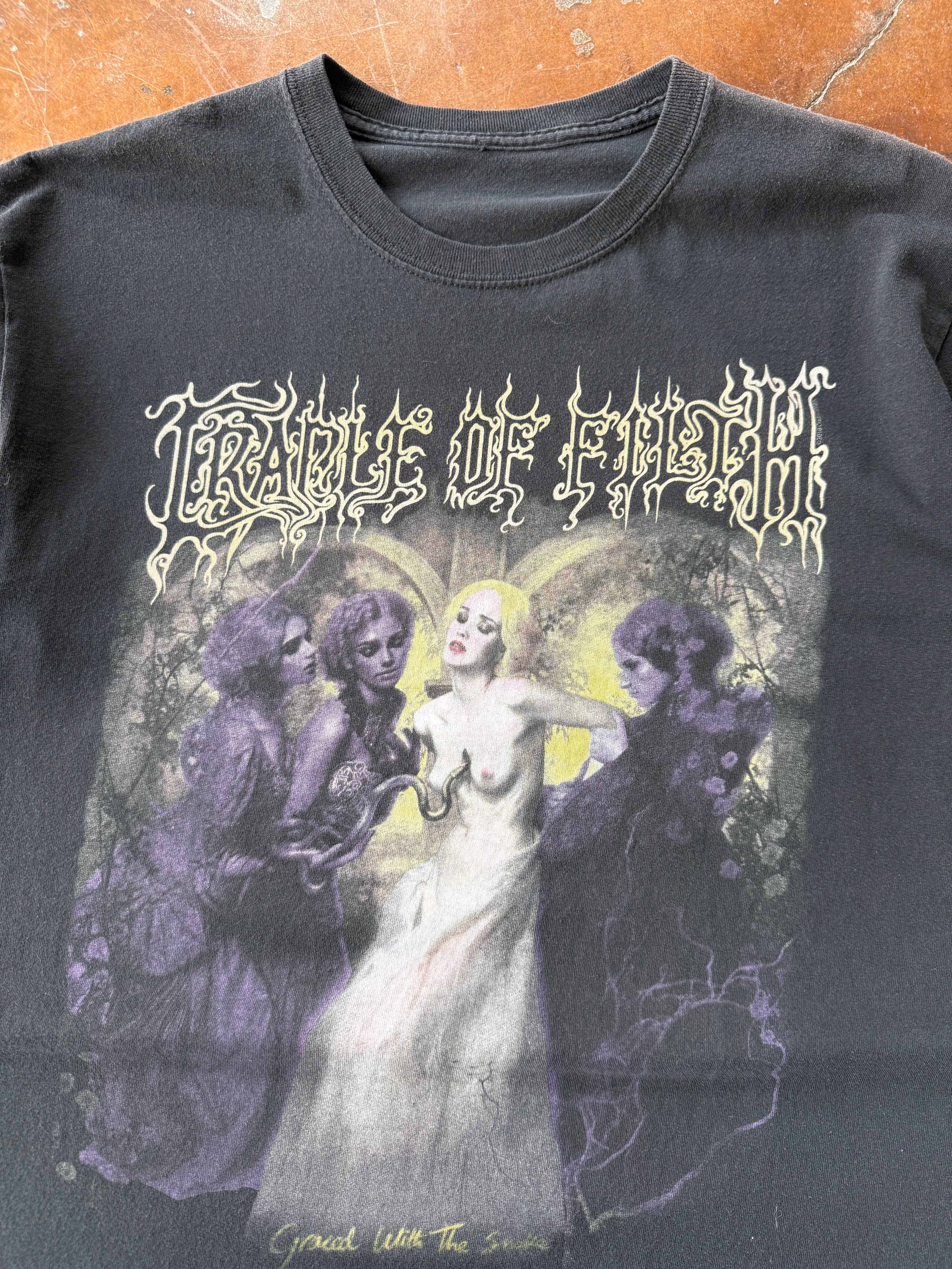 2000s Cradle of Filth "twelfth disciple" band shirt (LARGE)