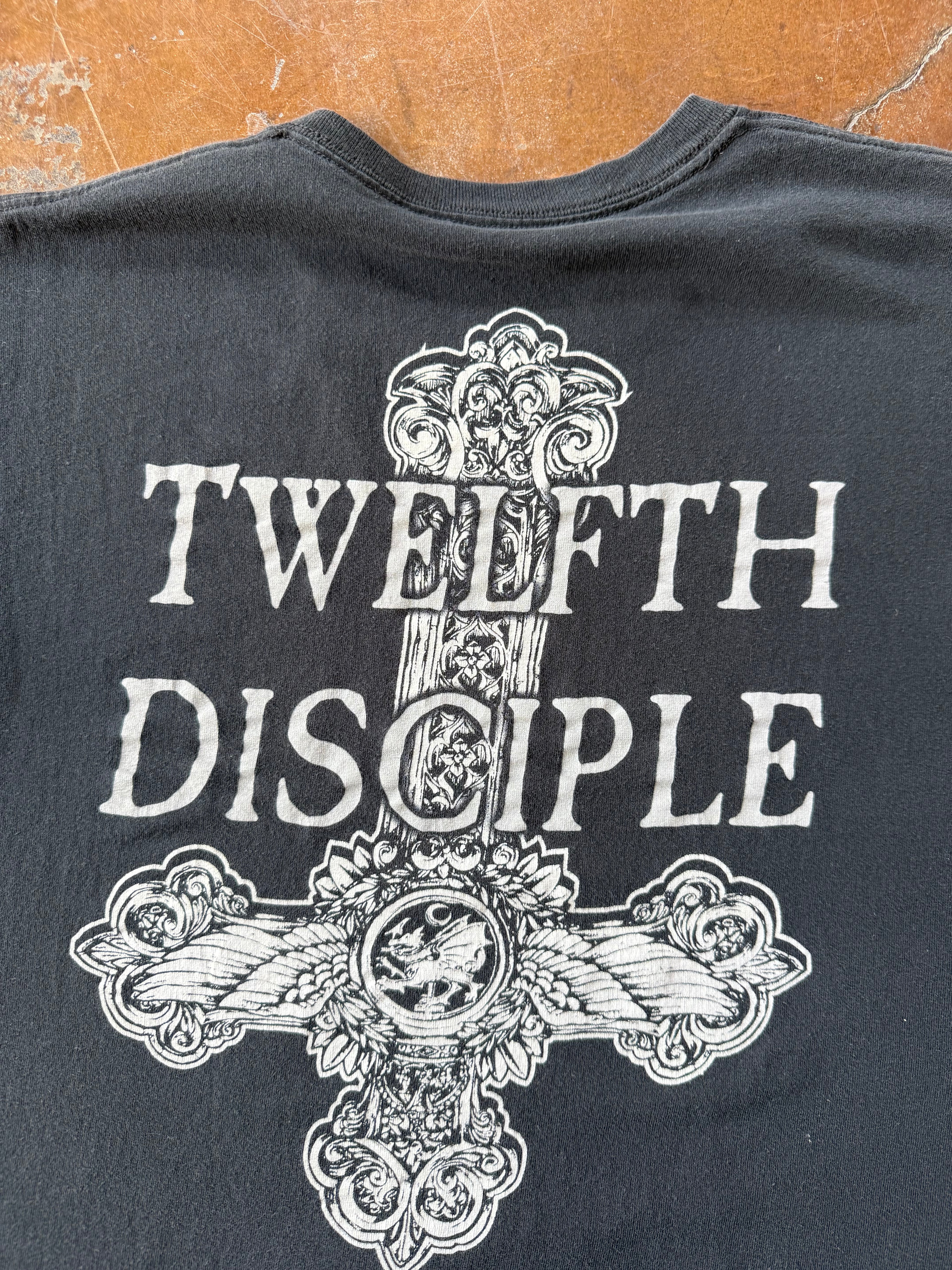 2000s Cradle of Filth "twelfth disciple" band shirt (LARGE)