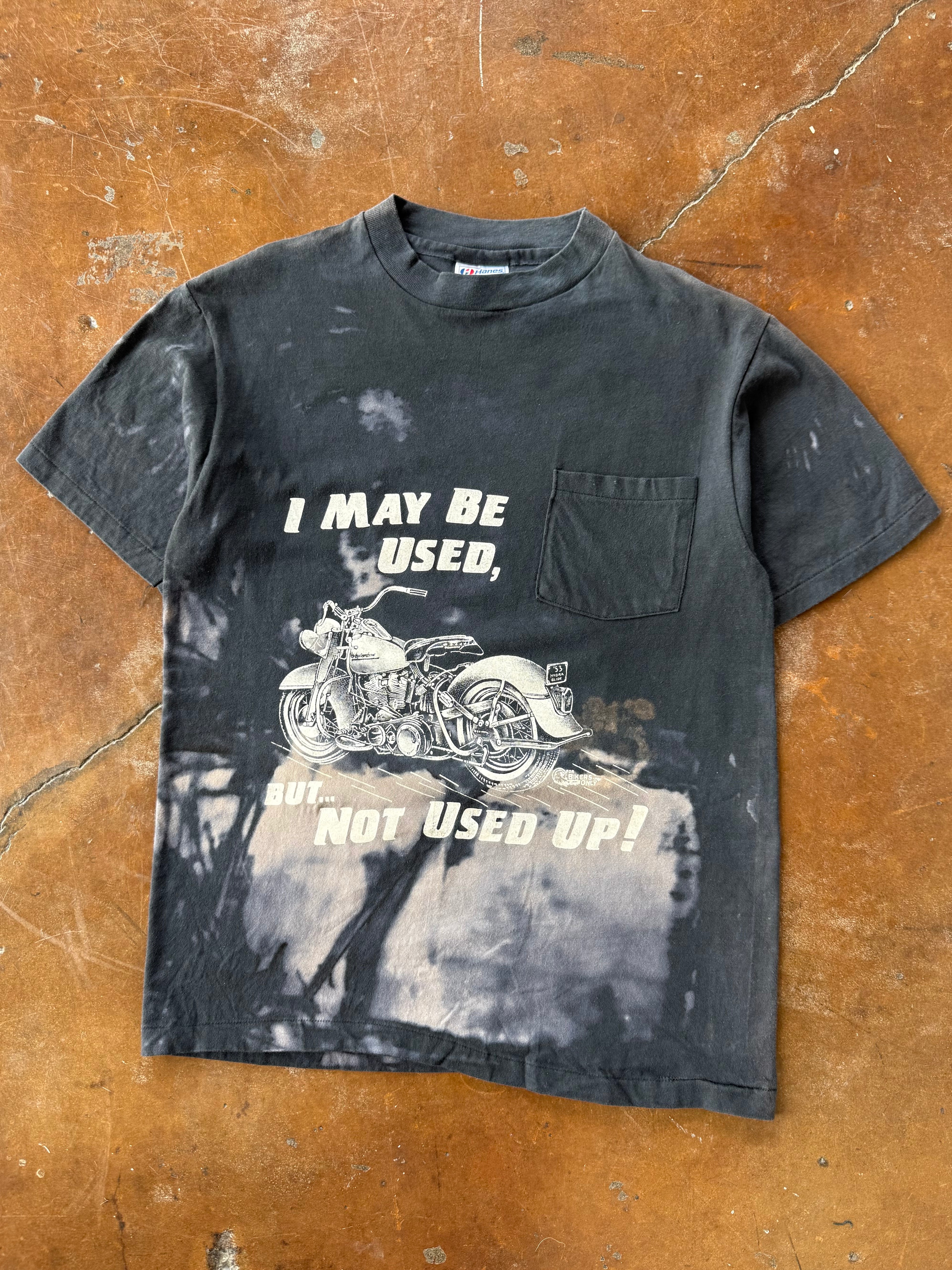 80s bleached Harley Davidson pocket shirt (MEDIUM)
