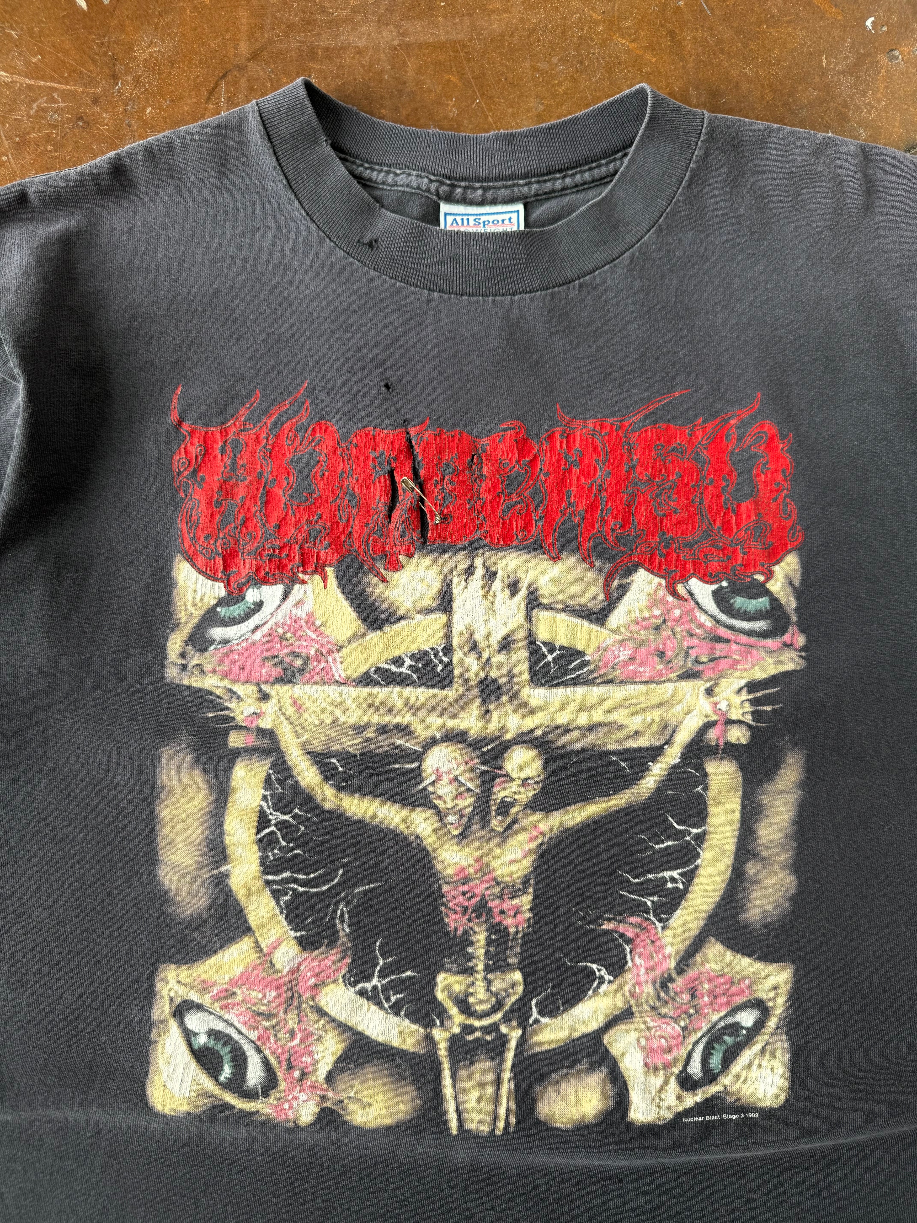 1993 lightly distressed Hypocrisy "osculum obscenum" band shirt (LARGE)