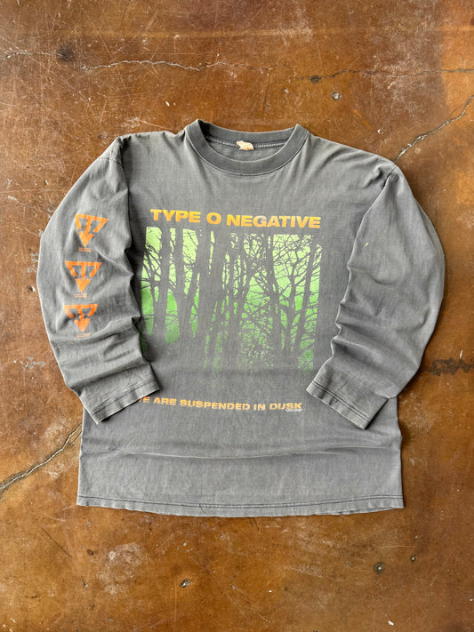 1995 faded Type O Negative "we are suspended in dusk" longsleeve band shirt (XL)