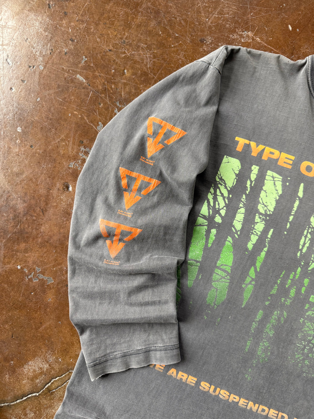 1995 faded Type O Negative "we are suspended in dusk" longsleeve band shirt (XL)
