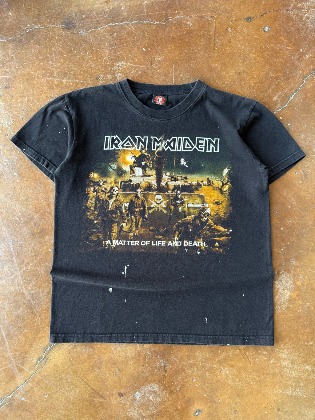 2000s Iron Maiden "a matter of life and death" band shirt (MEDIUM)