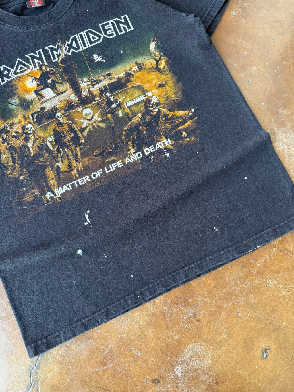 2000s Iron Maiden "a matter of life and death" band shirt (MEDIUM)