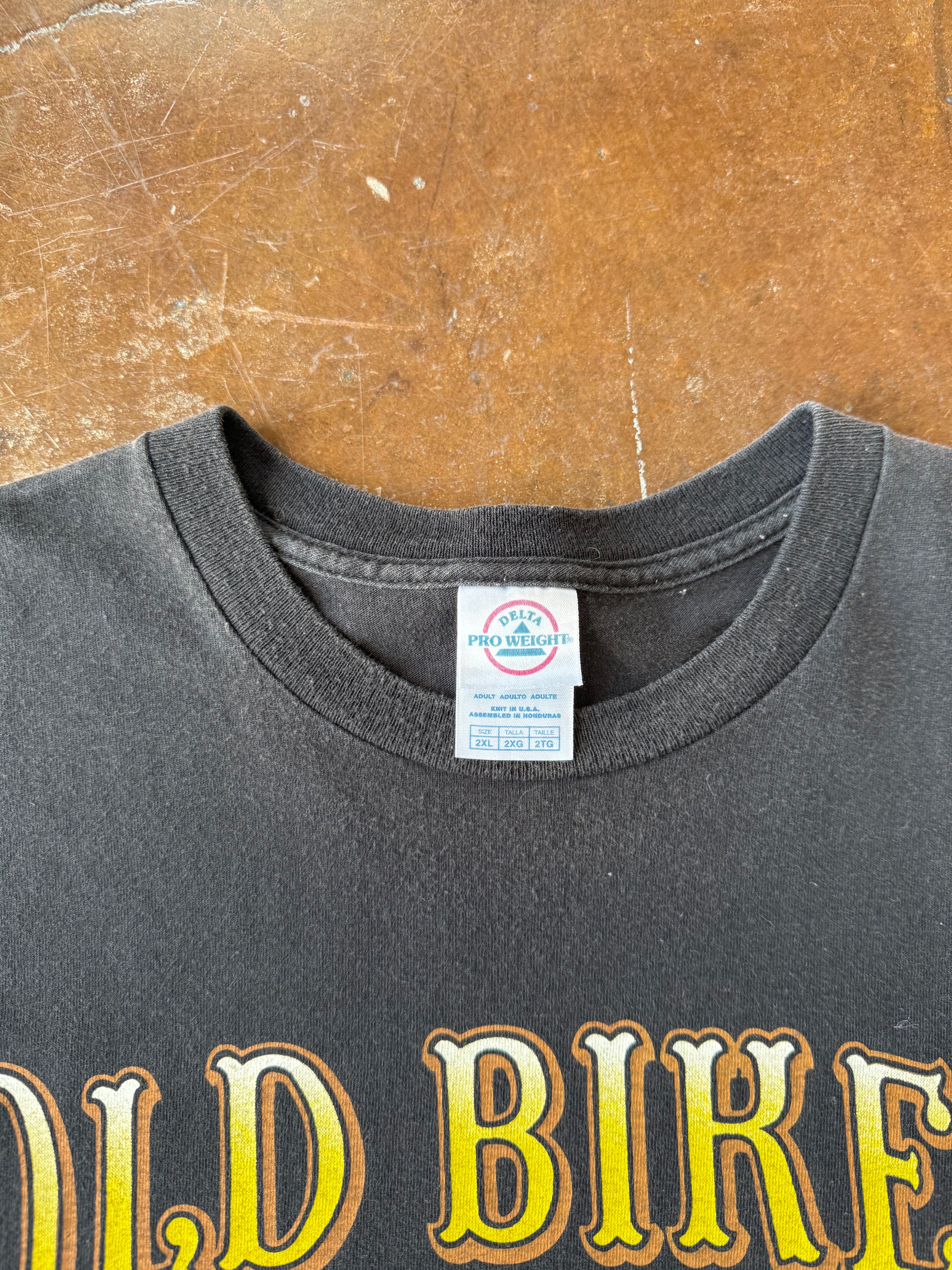 2000s Old Bikes & Good Whiskey biker shirt (XXL)