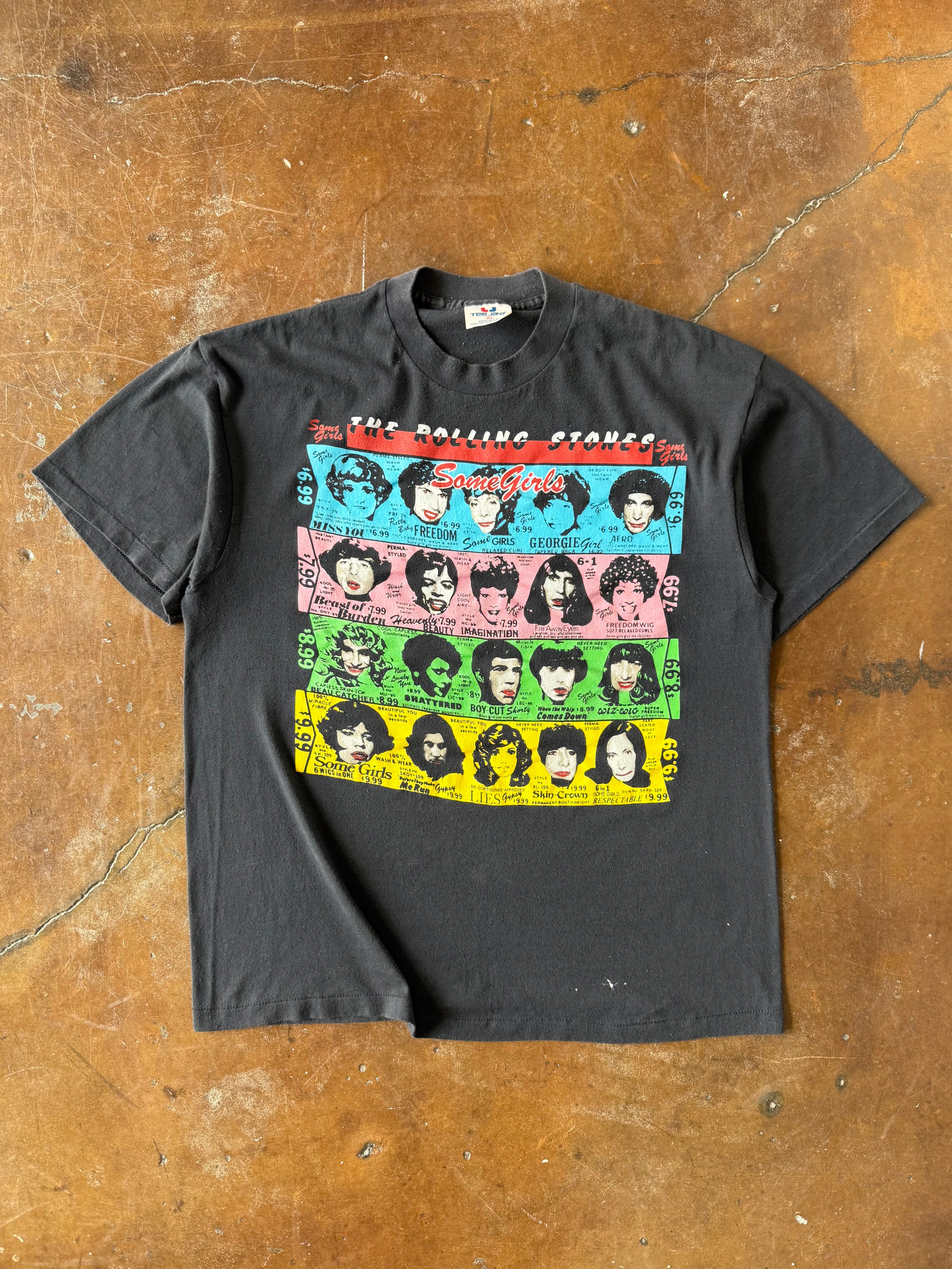 1989 Rolling Stones "some girls" band shirt (XL)