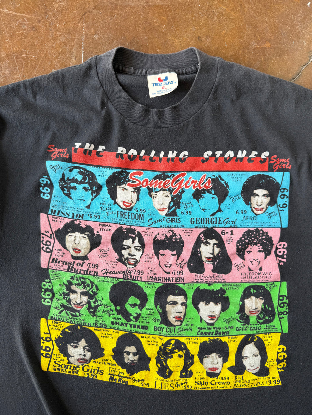 1989 Rolling Stones "some girls" band shirt (XL)