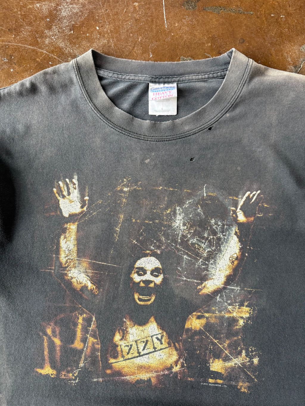 2000s faded & lightly distressed Ozzy Osbourne band shirt (LARGE)