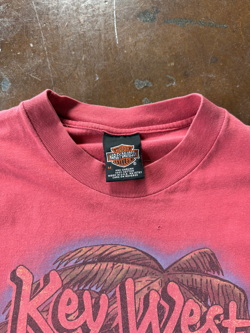 1999 lightly faded Harley Davidson "poker run" biker shirt (MEDIUM)