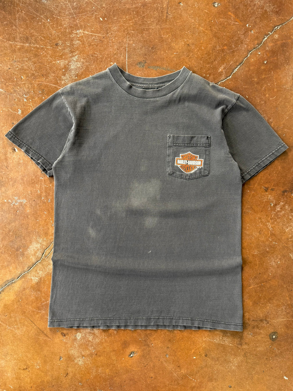 1998 faded Harley Davidson pocket biker shirt (MEDIUM)