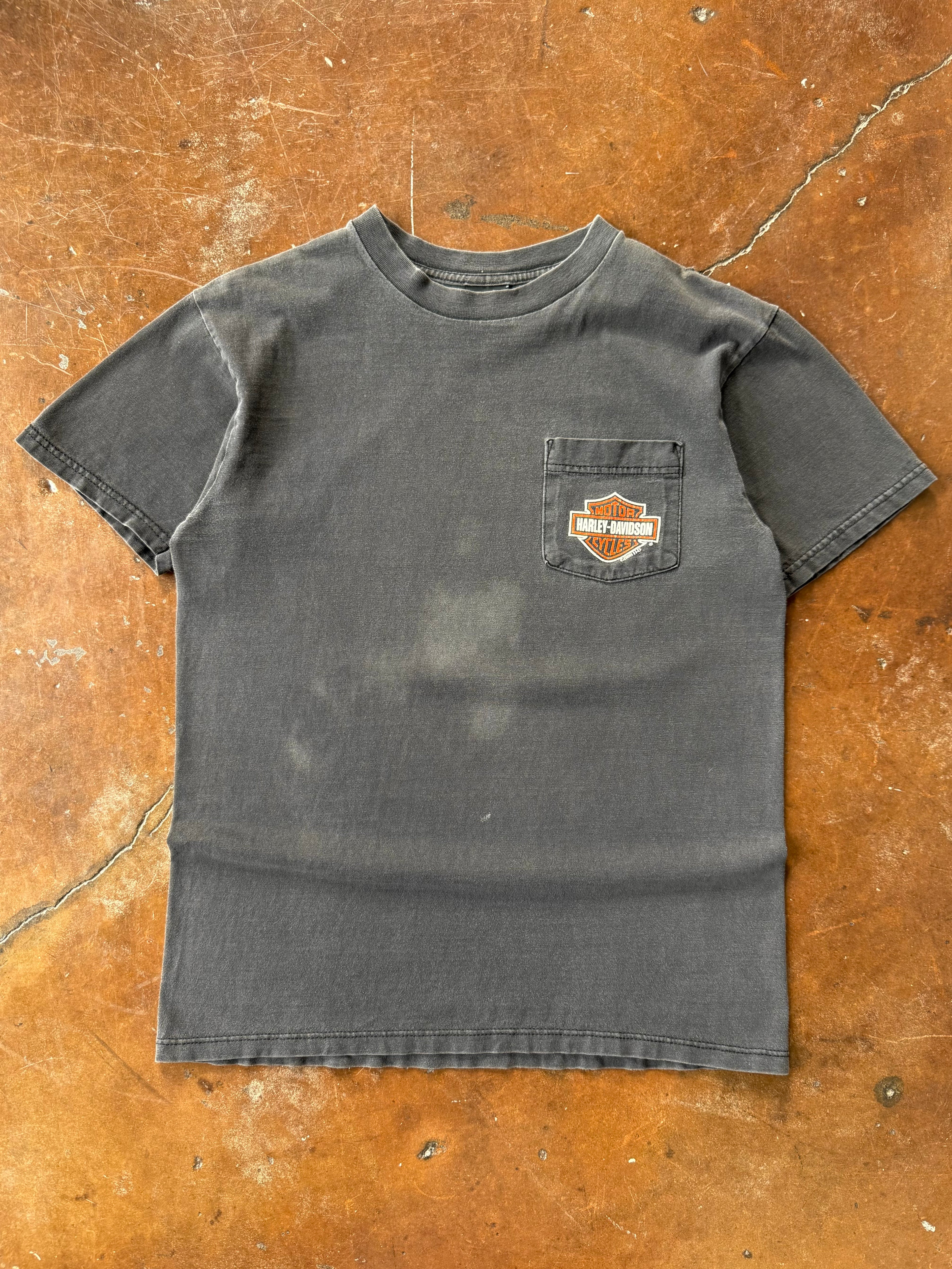 1998 faded Harley Davidson pocket biker shirt (MEDIUM)