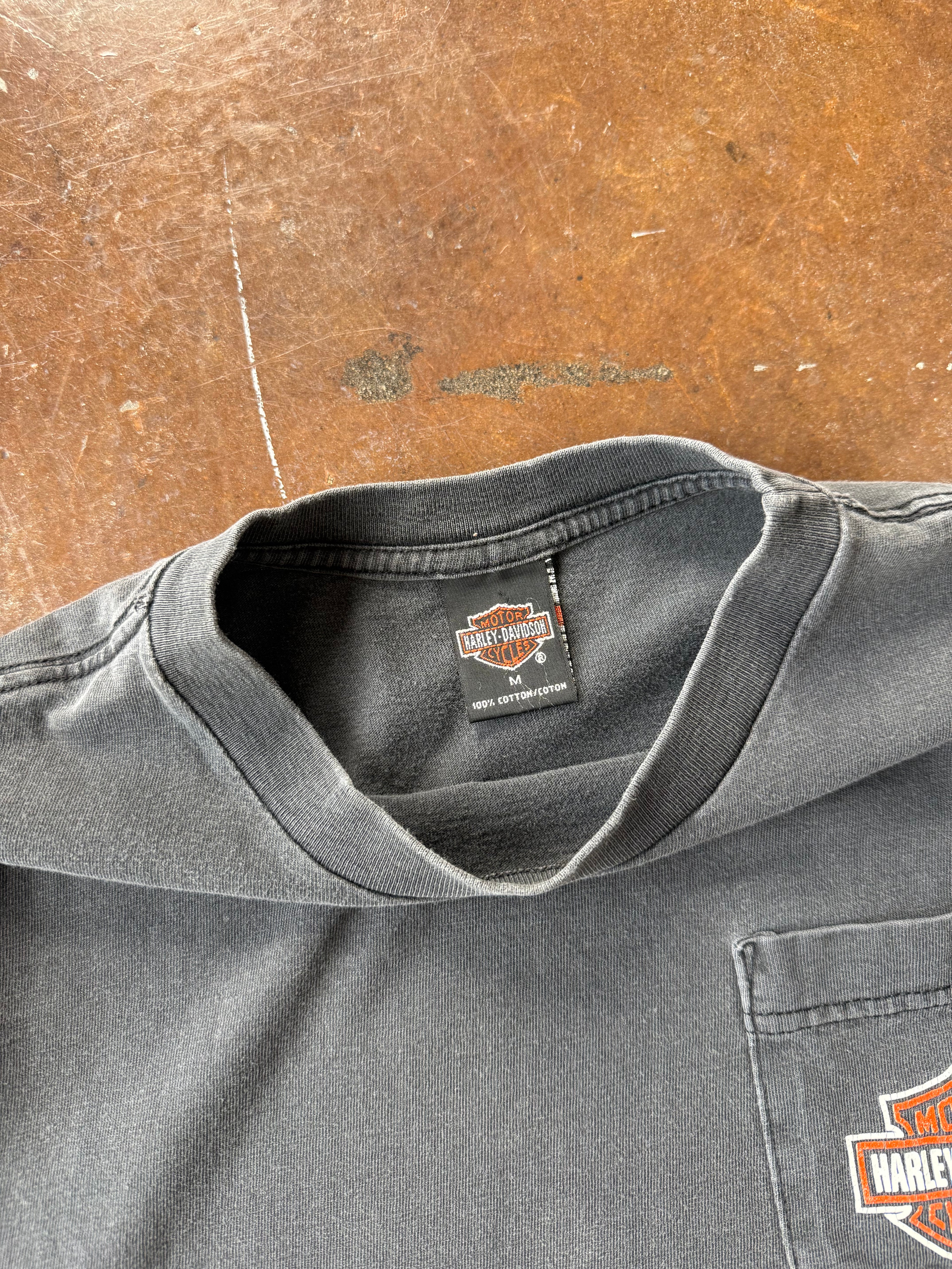 1998 faded Harley Davidson pocket biker shirt (MEDIUM)
