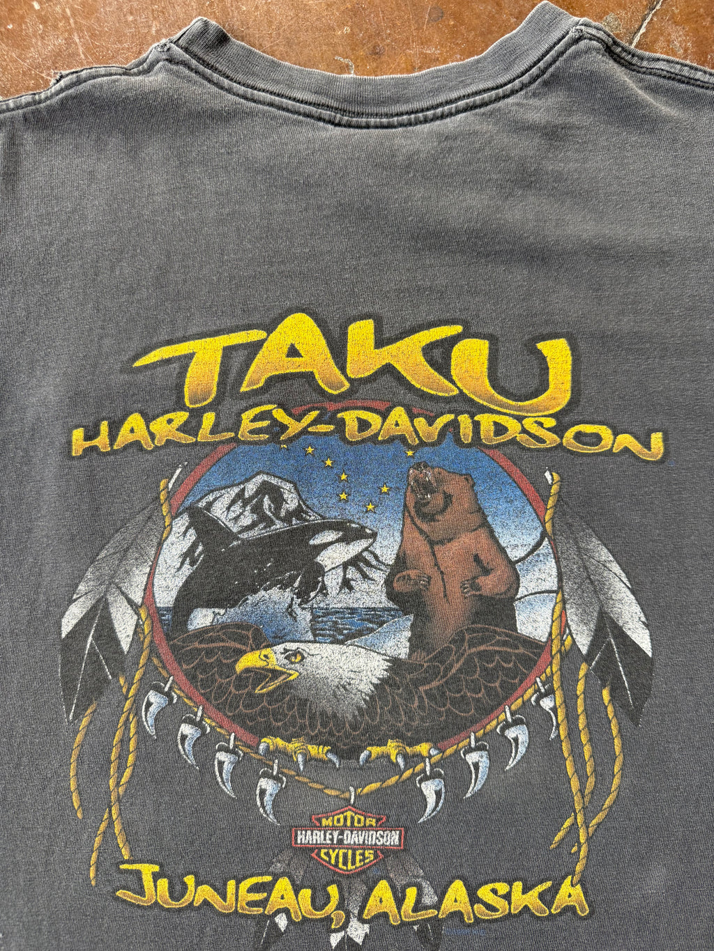 1998 faded Harley Davidson pocket biker shirt (MEDIUM)