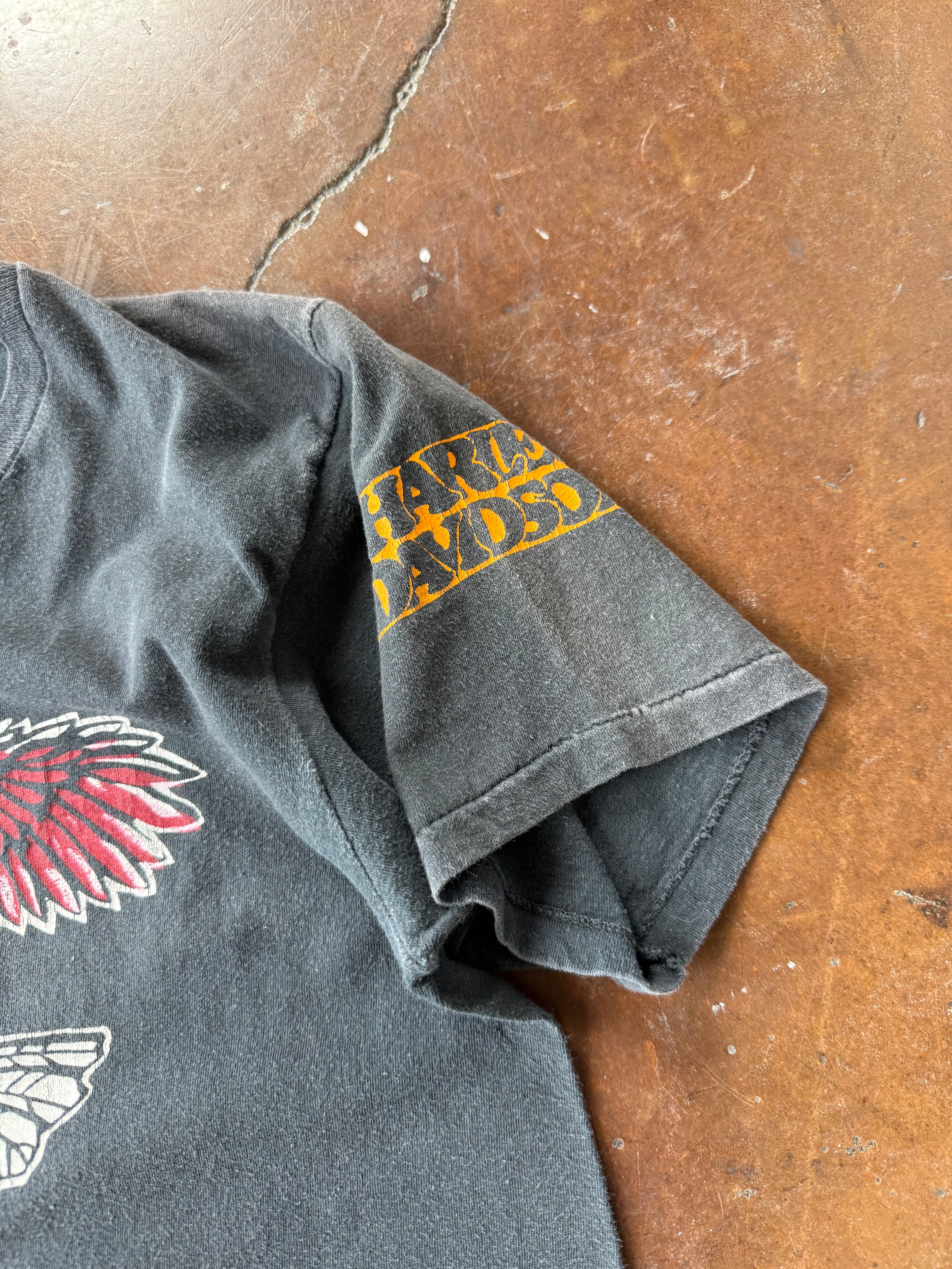 80s Harley Davidson "red emblem" biker shirt (LARGE)