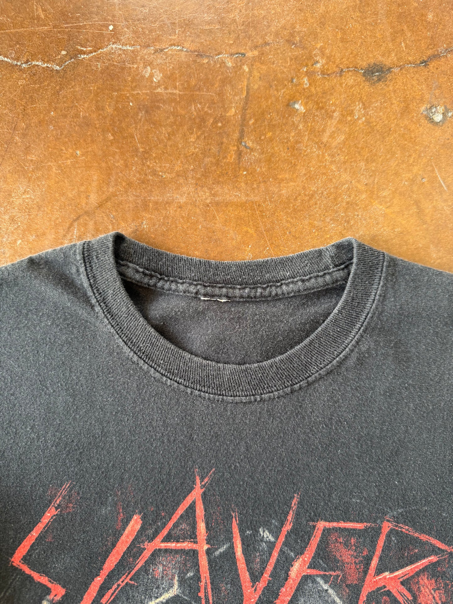 2000s Slayer "skullpile" band longsleeve shirt (MEDIUM)
