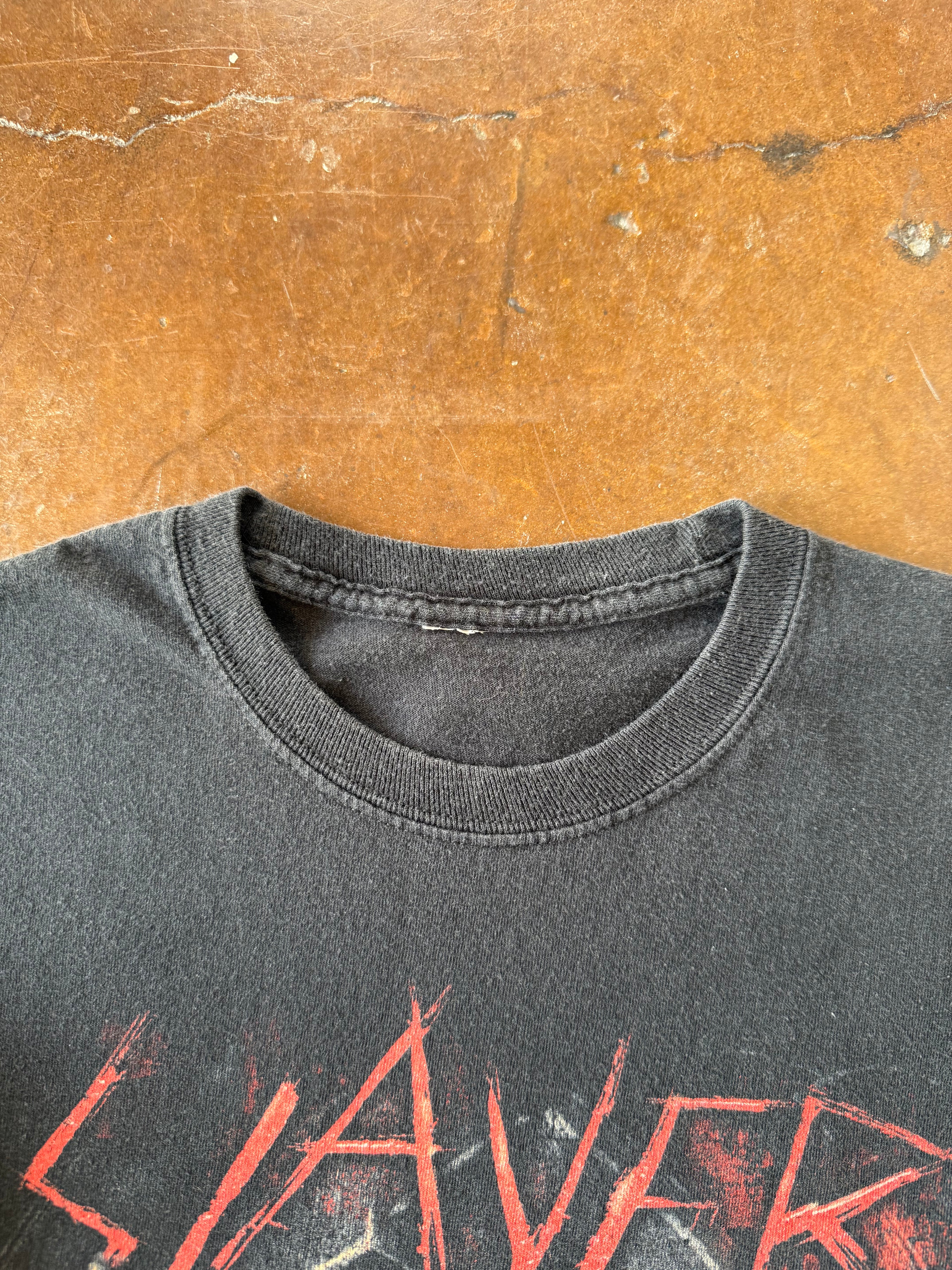 2000s Slayer "skullpile" band longsleeve shirt (MEDIUM)