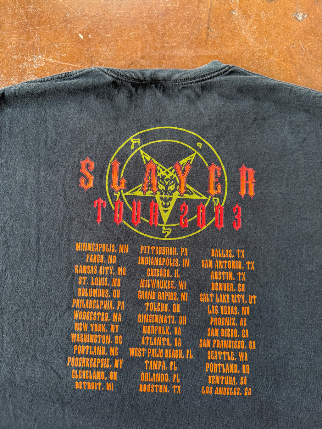 2003 Slayer tour shirt (XXL)