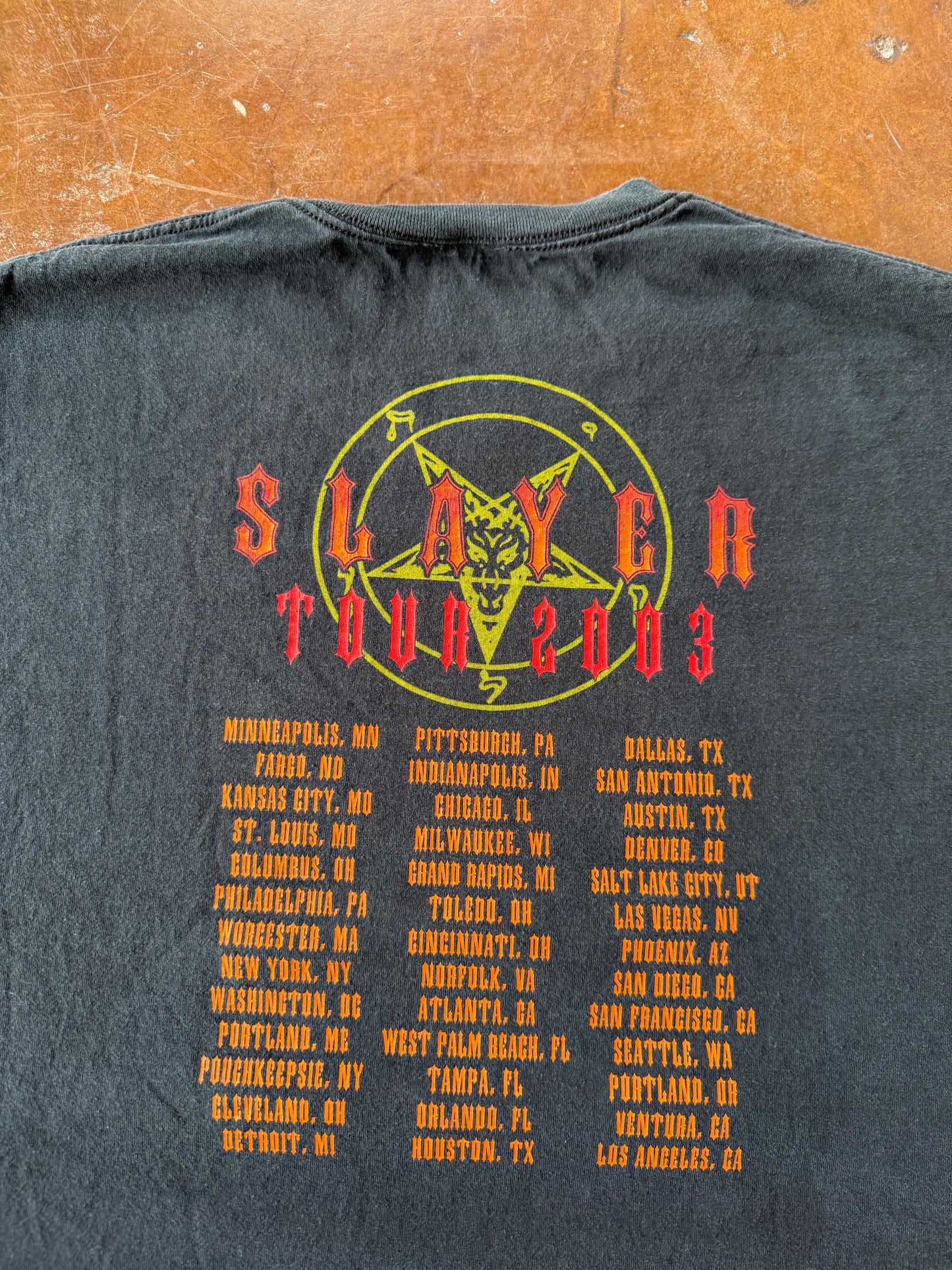 2003 Slayer tour shirt (XXL)