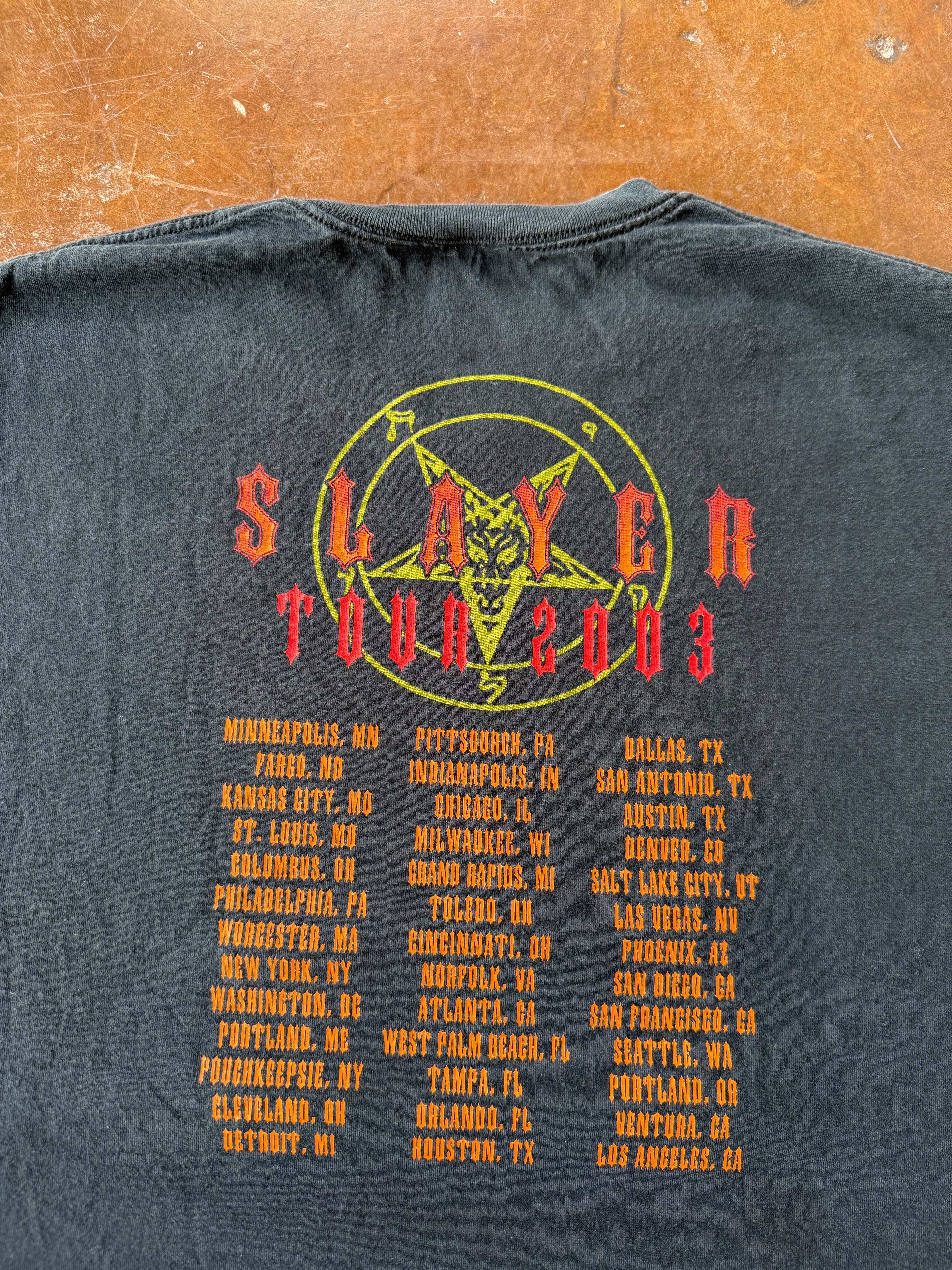 2003 Slayer tour shirt (XXL)