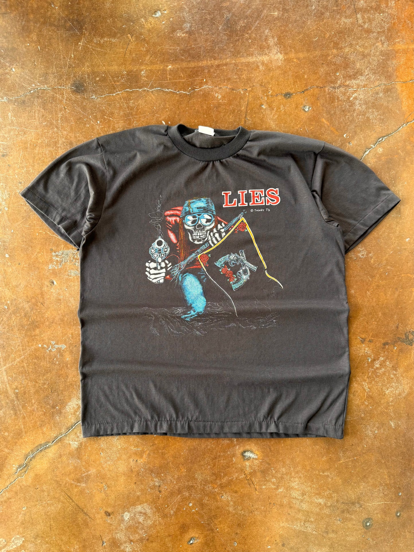 90s Guns n' Roses "lies - I used to love her" boot band shirt (XL)