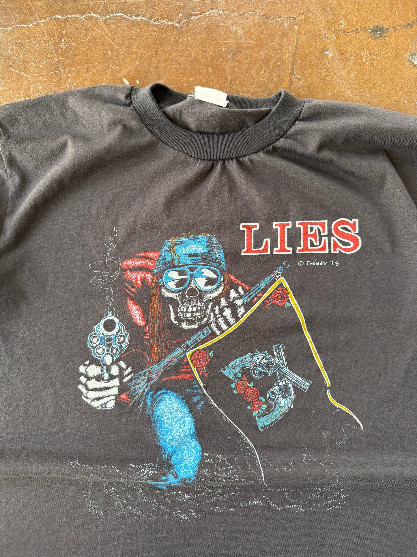 90s Guns n' Roses "lies - I used to love her" boot band shirt (XL)