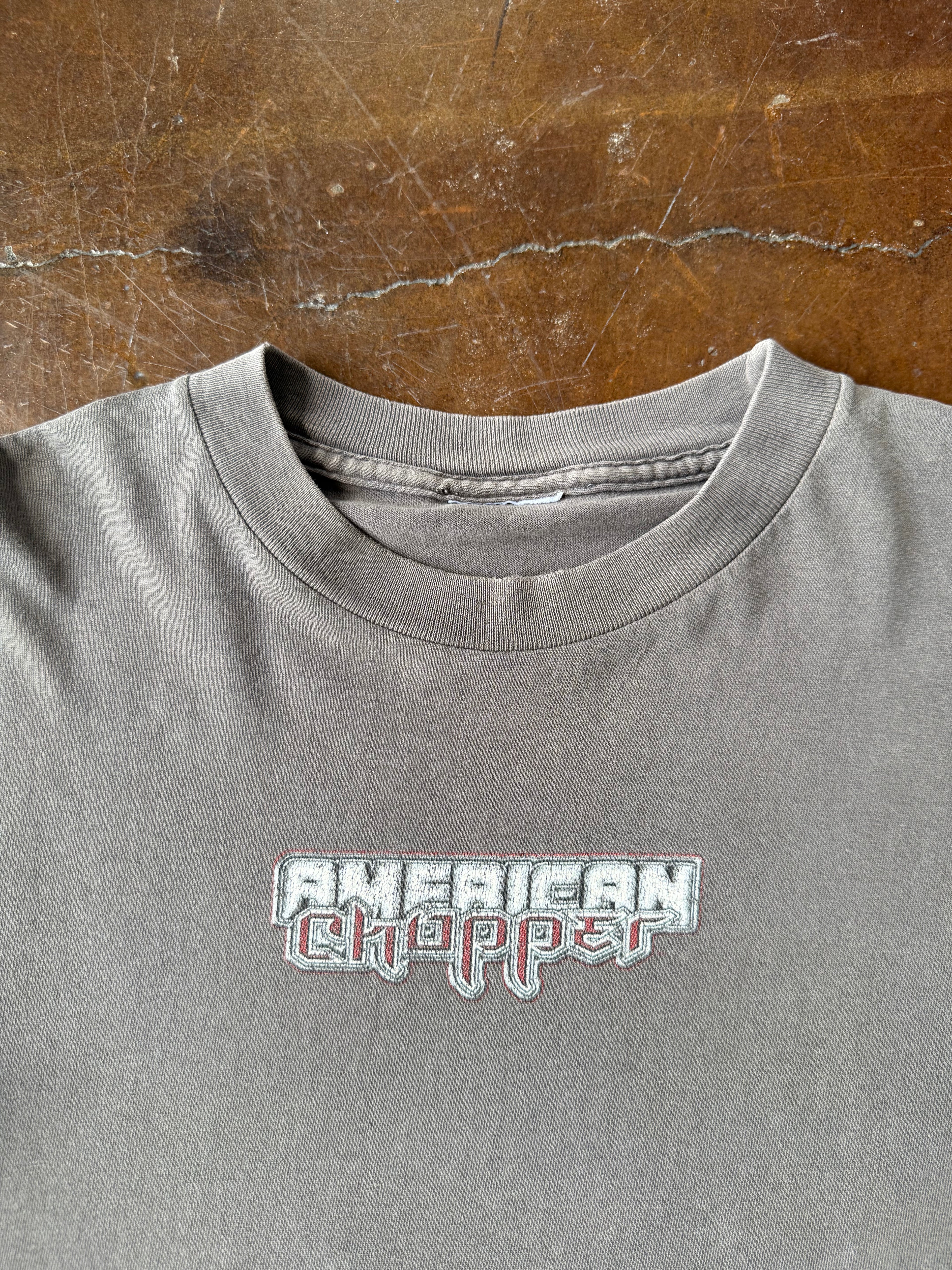 2000s American Chopper "black widow" spider longsleeve shirt (LARGE)