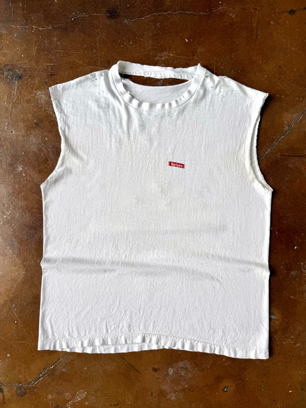 90s distressed Marlboro "cowboy" cut-off shirt (XL)