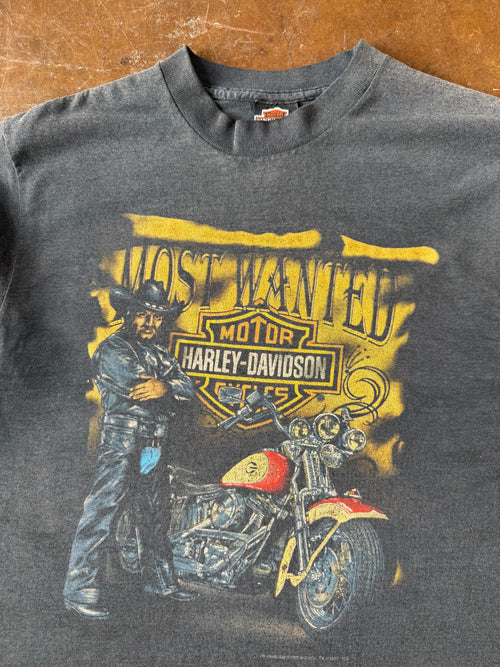 1992 Harley Davidson "most wanted" biker shirt (LARGE)