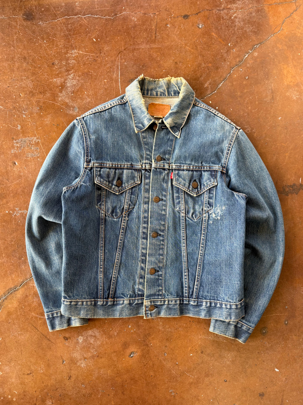 80s Type 3 Levi's band patchwork jacket (LARGE)