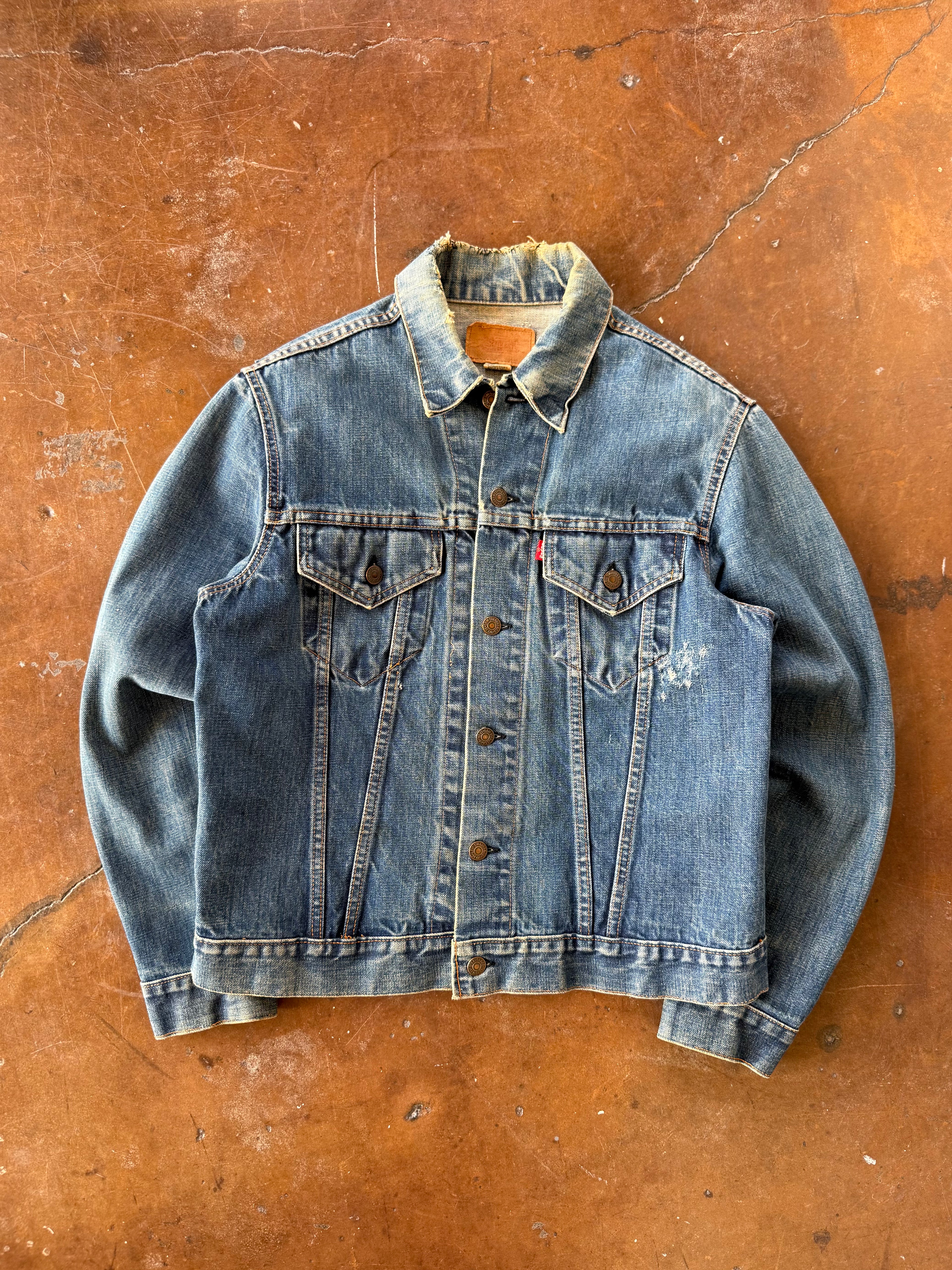 80s Type 3 Levi's band patchwork jacket (LARGE)