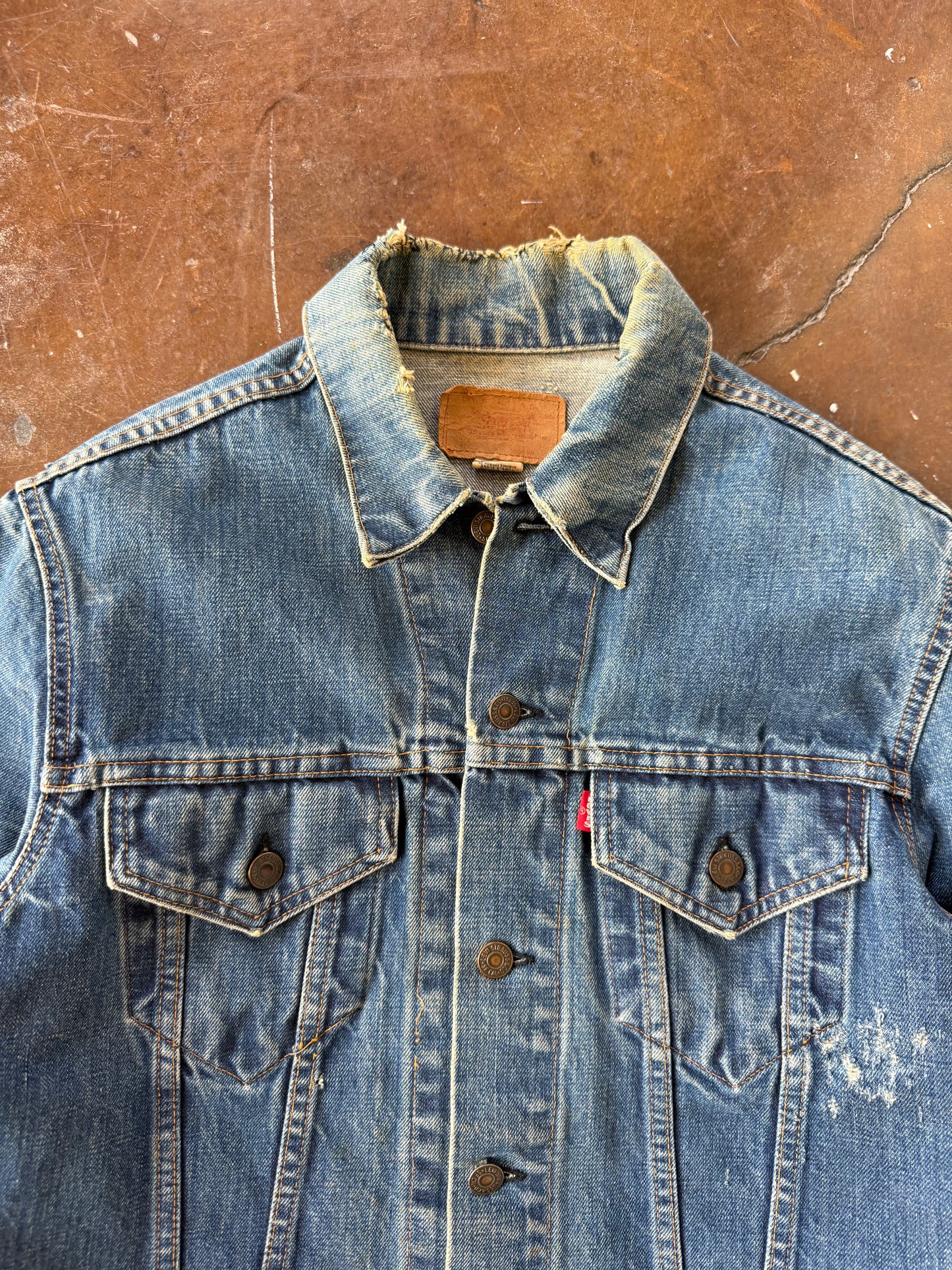 80s Type 3 Levi's band patchwork jacket (LARGE)