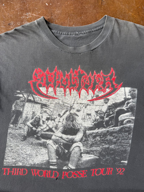 1992 faded Sepultura "third world posse" band shirt (XL)