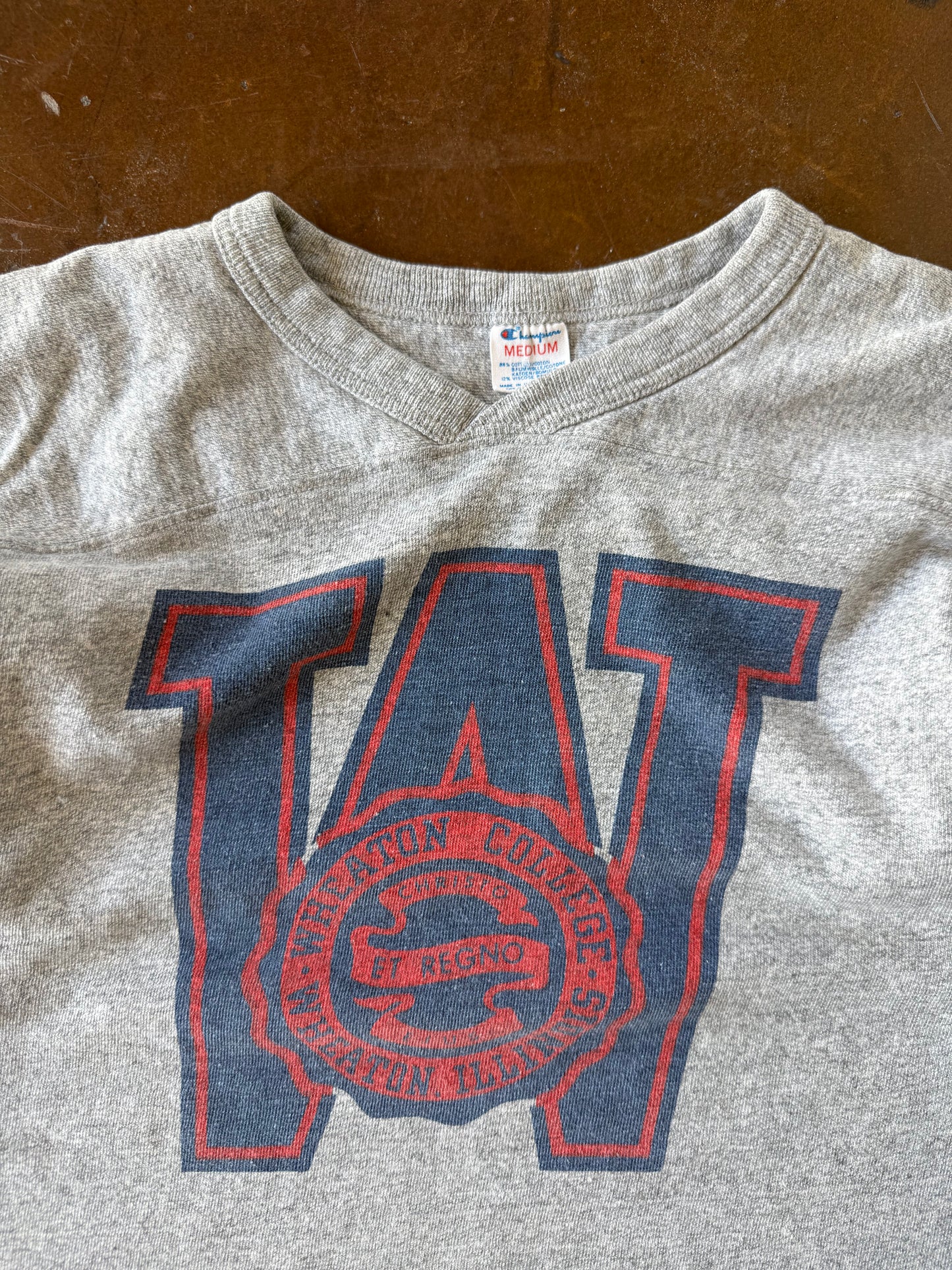80s Champion "wheaton college" shirt (MEDIUM)