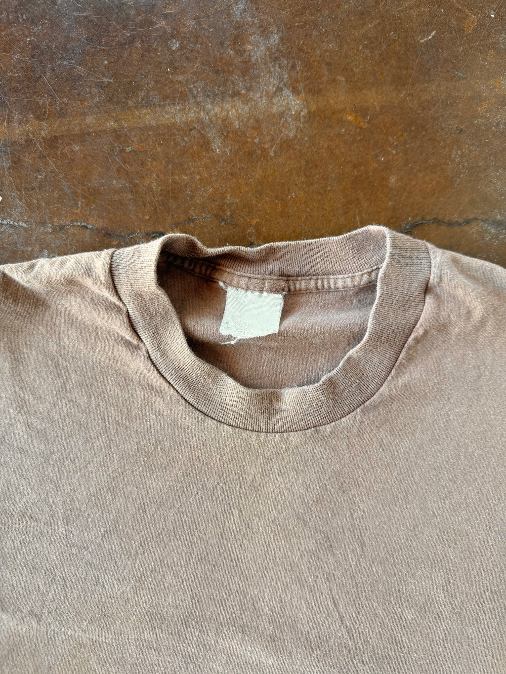 90s Brown blank shirt (LARGE)
